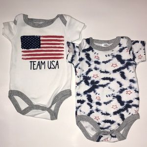 Set of 2 Patriotic Onesie